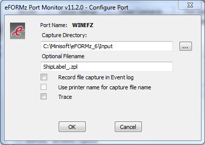 efi printme ports used