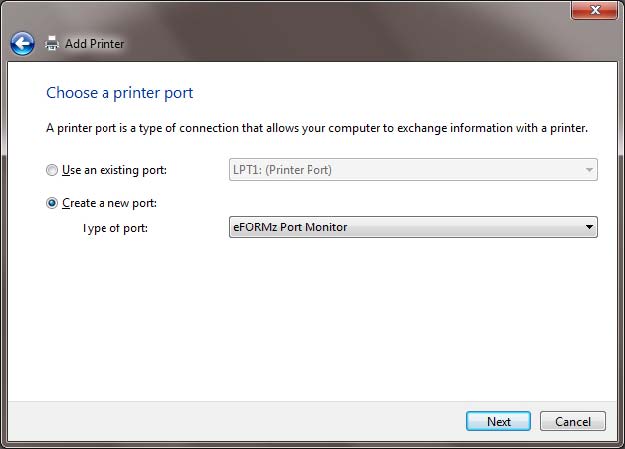 efi printme ports used